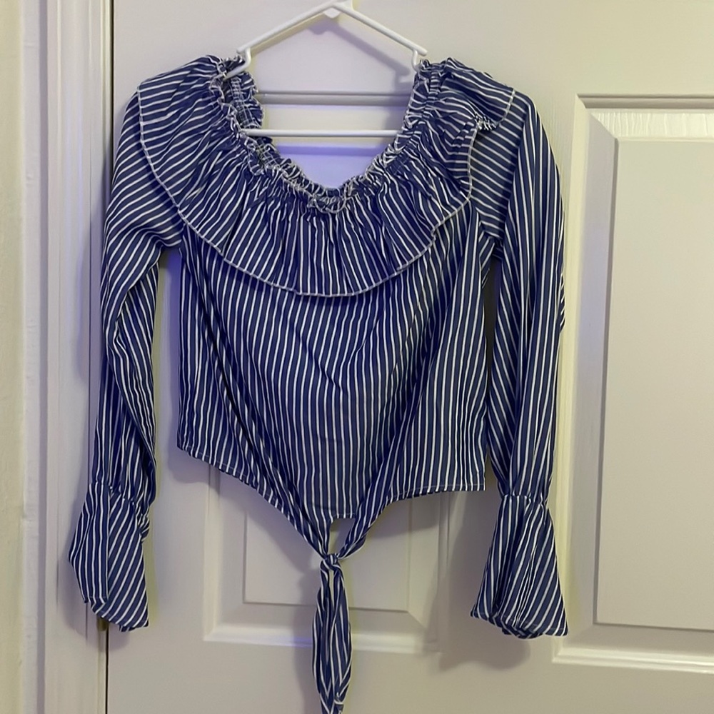 off shoulder , striped , from guess